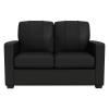 Silver Loveseat with Arcade Game Logo