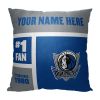 [Personalization Only] OFFICIAL NBA Colorblock Personalized Pillow - Dallas Mavericks
