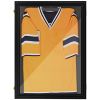 HOMCOM 24" x 32" Acrylic Shadow Box Frame, UV-Resistant Jersey Display Case with T-shirt Hanger and 2 Keys, Black