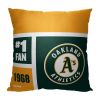 [Personalization Only] OFFICIAL MLB Colorblock Personalized Pillow - Oakland Athletics