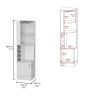 Syrah Corner Bar Cabinet - White