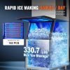 VEVOR Commercial Ice Maker, 550LBS/24H Ice Making Machine with 330.7LBS Large Storage Bin