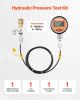 Digital Hydraulic Pressure Test Coupling Kit, 10000 PSI Pressure Gauge Manometer Tester with 1 Gauge, 1 Test Coupling, 1 Quick-Release Coupler
