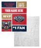 [Personalization Only] OFFICIAL NBA Jersey Silk Touch Sherpa Throw Blanket - Pelicans