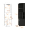 Seattle Bar Cabinet, Eight Bottle Cubbies, Two Large Open Shelves
