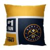 [Personalization Only] OFFICIAL NBA Colorblock Personalized Pillow - Denver Nuggets