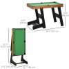 38" Mini Pool Table Set Tabletop Billiards Game with Easy Folding for Storage, with Balls, Cues, Chalk, Brush