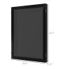 HOMCOM 24" x 32" Acrylic Shadow Box Frame, UV-Resistant Jersey Display Case with T-shirt Hanger and 2 Keys, Black
