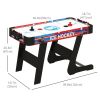 Folding Air Hockey Table 40" Arcade Table with 2 Pucks, 2 Pushers, Scoreboard for Family Game Room, Living Room, White