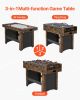 3-in-1 Combo Game Table Set, 54" Air Hockey Table, Multi Combination Table with Air Hockey, Ping Pong, Foosball, Pushers & Pucks