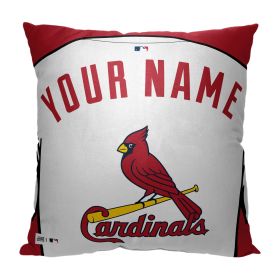 [Personalization Only] OFFICIAL MLB Colorblock Personalized Pillow - St. Louis Cardinals (Type: Personalization Only)
